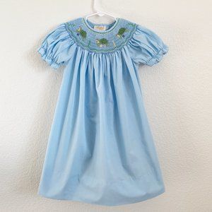 Rosalina Smocked Dress, Sea Turtles, Size 3T